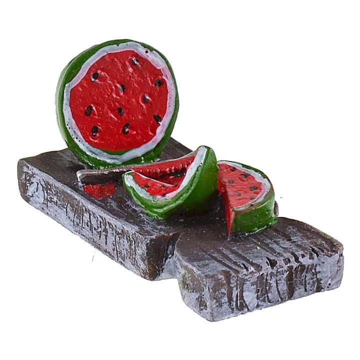Cutting board with resin watermelon 4x1.7x1.9 cm h