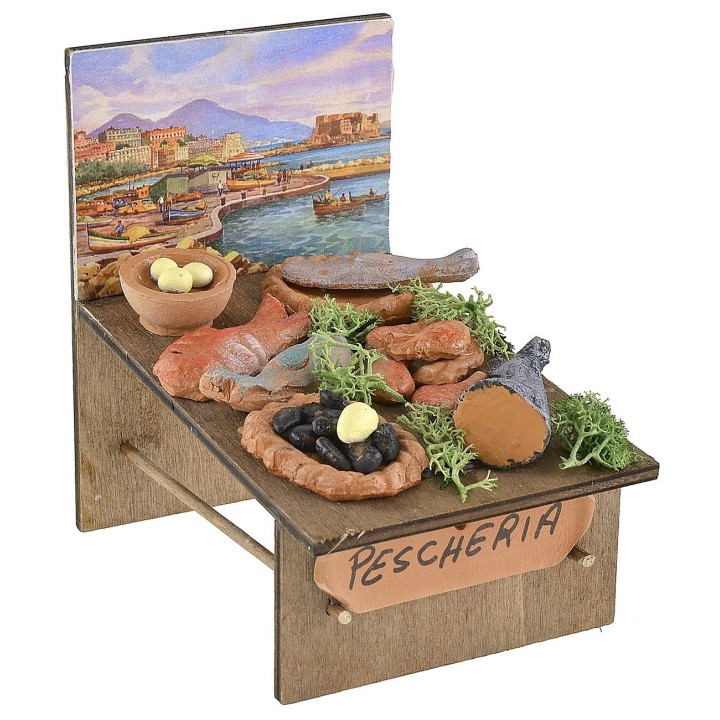 Puesto de pescado de 7x10,5x5 cm h