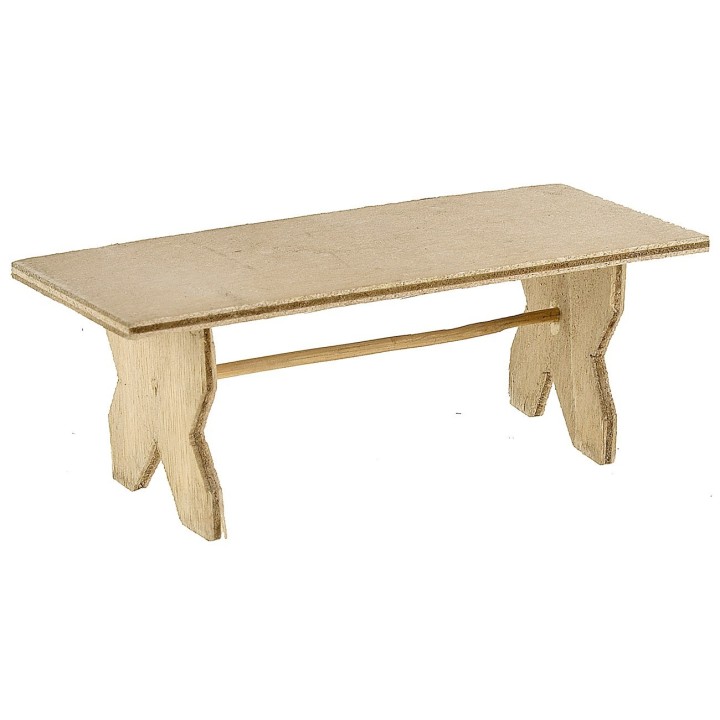 Mesa de madera clara cm 12x5x4 h