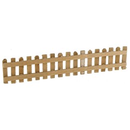 Light wooden fence 22x4 cm h