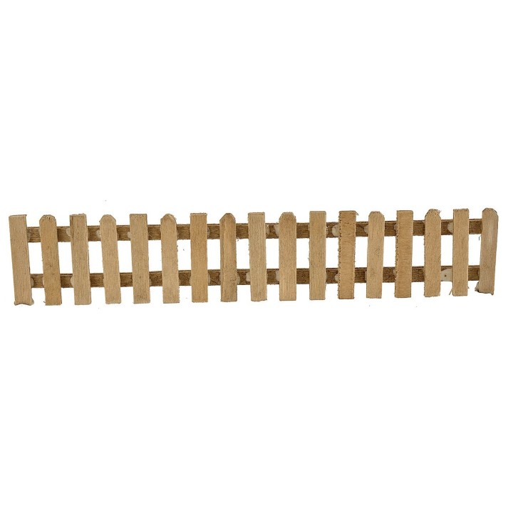 Light wooden fence 22x4 cm h