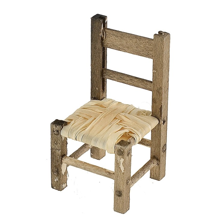 Wooden chair 2.3x2.2x4.3 cm h