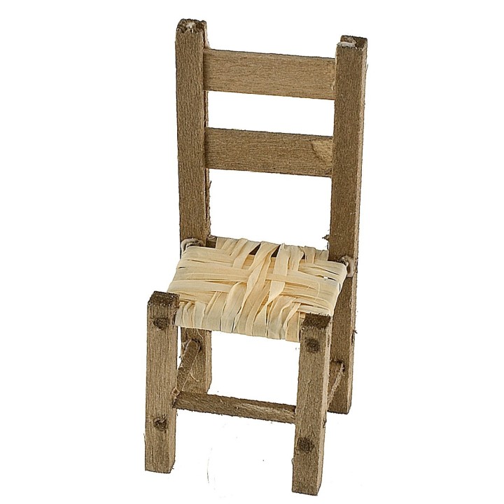 Wooden chair 2.2x2.1x5.2 cm h