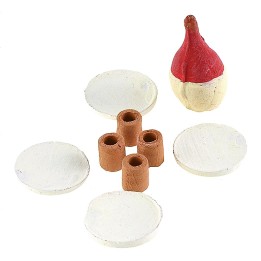 Set minuterie da tavolo con fiasco per statue 8-10 cm
