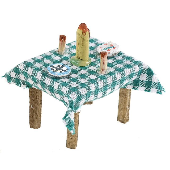 Table set in assorted colors 4.1x3.4x2.9 cm h