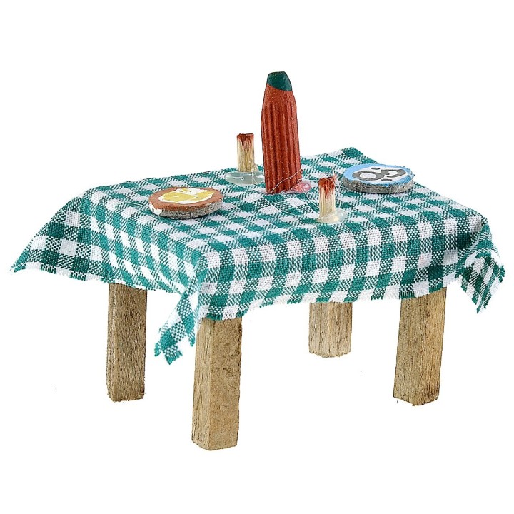 Table set in assorted colors 5.5x4.1x3.5 cm h