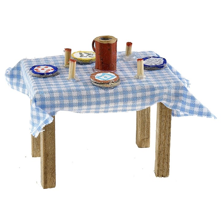Table set in assorted colors 6.3x4.7x4.4 cm h