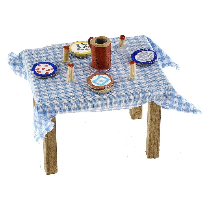 Table set in assorted colors 6.3x4.7x4.4 cm h