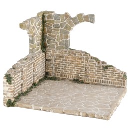 Resin setting for nativity scene 20x17.5x16 cm h