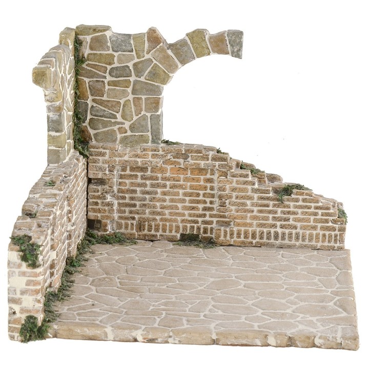 Resin setting for nativity scene 20x17.5x16 cm h
