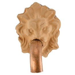 Lion head with spout for fountain 2.5x3.1 cm h