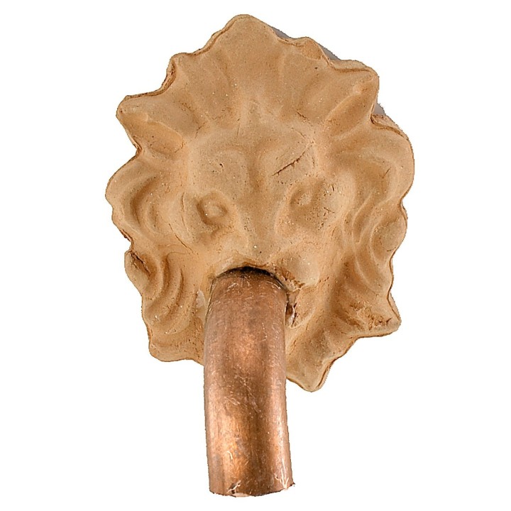Lion head with spout for fountain 2.5x3.1 cm h