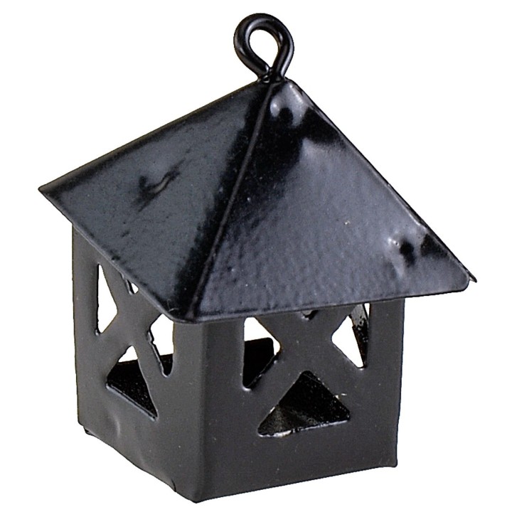 Black metal lantern 2.7x2.7x3.2 h cm