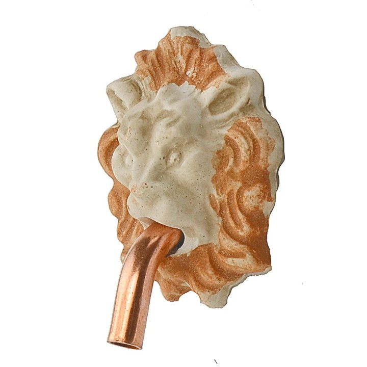 Lion head for fountain 3.9x4.8 cm h