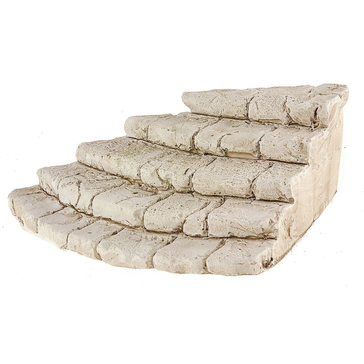 Escalera angular de yeso pintado cm 14x10x4 h