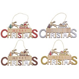 Merry Christmas hanger 30x0.5x17 cm h