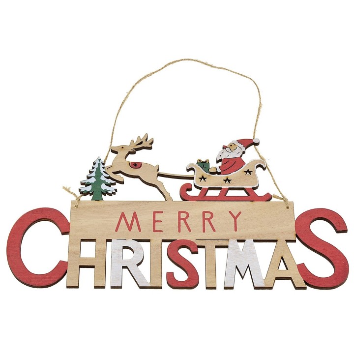 Appendino Merry Christmas cm 30x0,5x17 h