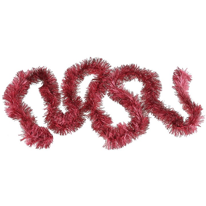 Guirnalda roja para decoraciones navideñas ø 6x200 cm