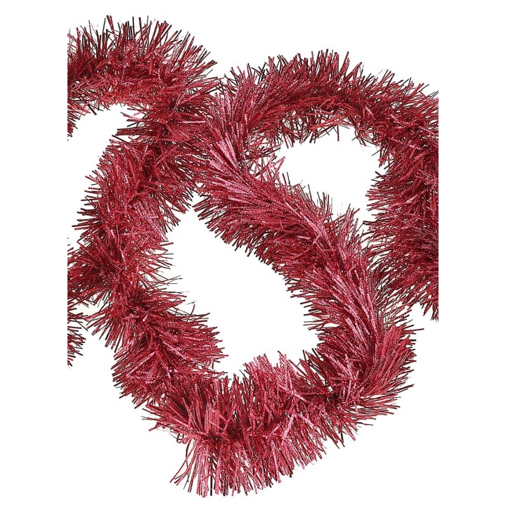 Festone rosso per addobbi natalizi ø 6x200 cm