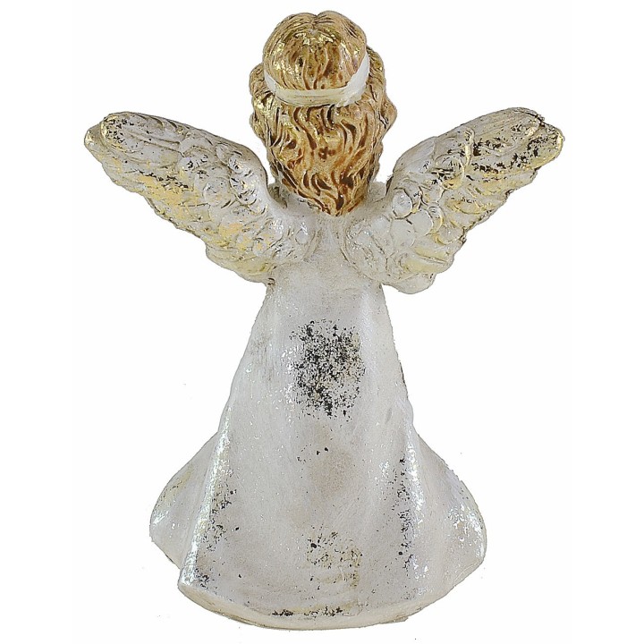 Ángel con mandolina de resina 12 cm