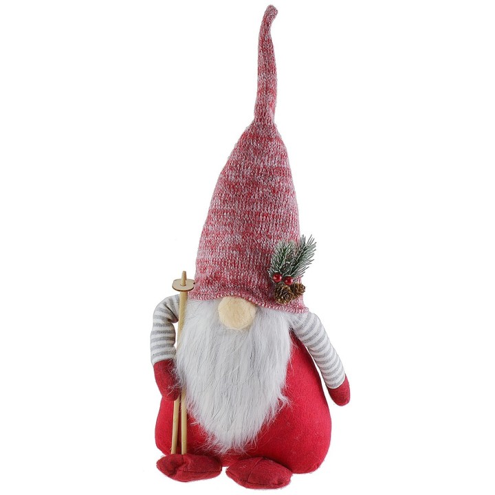 Skier Christmas gnome h 55 cm