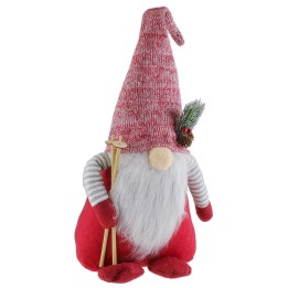 Gnomo navideño esquiador h 55 cm