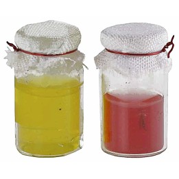Set 2 vasetti di marmellata di frutta cm ø 1,1x2,2 h