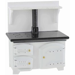 White kitchen stove 9.5x5x11.5 cm h