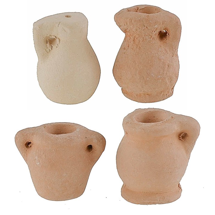 Set de 4 ánforas de terracota h 1,4-1,9 cm