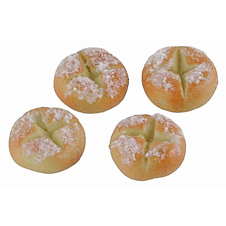 Set 4 rosette ø 1,1 cm minuterie presepe