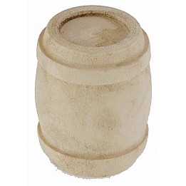 Wooden barrel cm ø 3x3.7 h nativity scene accessories
