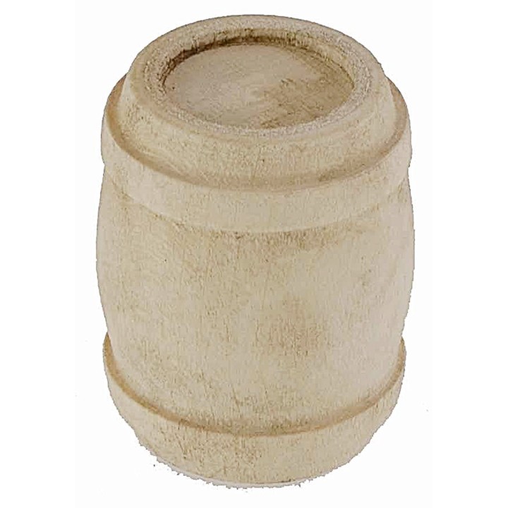Barril de madera cm ø 3x3,7 h miniaturas para belén