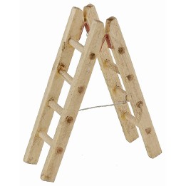 Opening wooden ladder 2.5x8h cm nativity scene