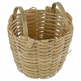 Wicker basket with handles cm ø 4.5x5 h nativity accessories