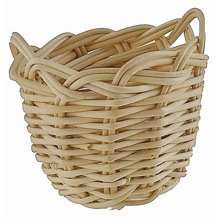 Cesta de mimbre cm ø 3,6x3 h miniaturas belén