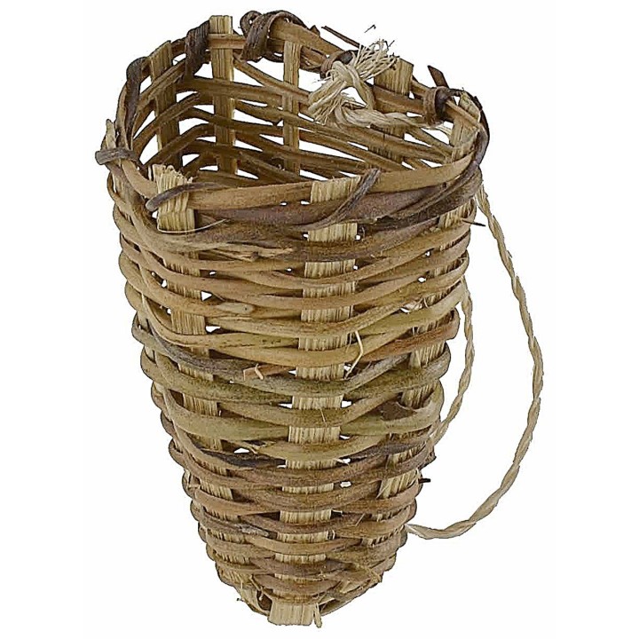 Gerla in vimini cm 4,3x3,2x6,2 h minuterie presepe
