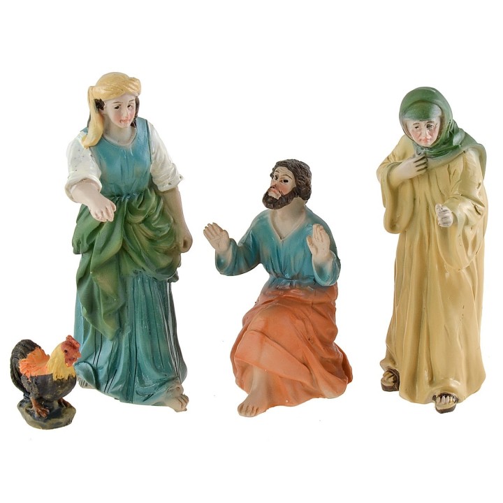 Rinnegamento di Pietro cm 9 Statue Pasquali