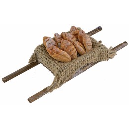 Wooden handle with bread