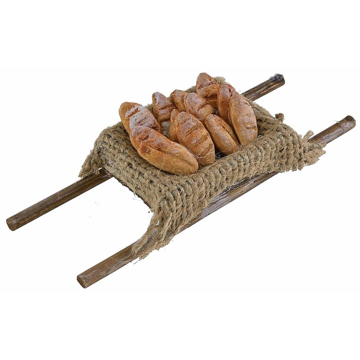 Maniella de madera con pan