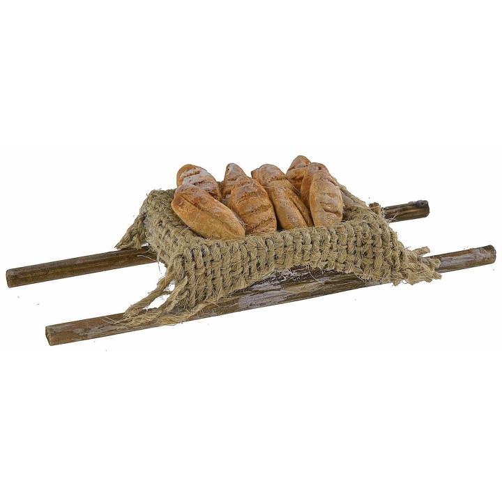 Maniella de madera con pan