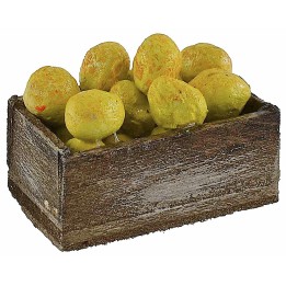 Caja de madera con cedros cm 3,2x2,1x1,4 h