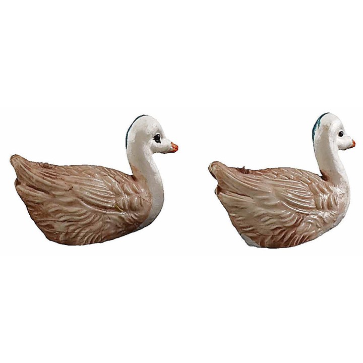 Set of 2 PVC geese 2.5 cm for statues 8-10 cm