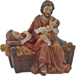 Nacimiento de Jesús en resina