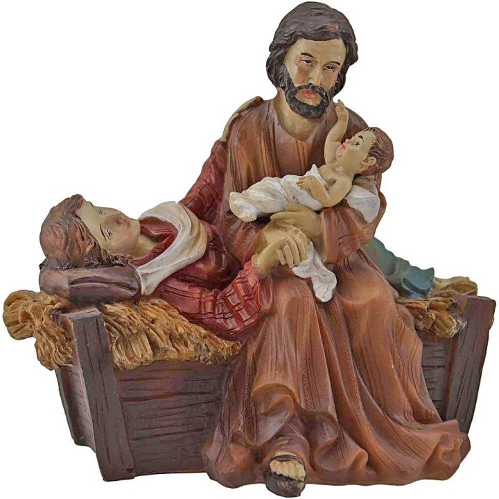 Nacimiento de Jesús en resina
