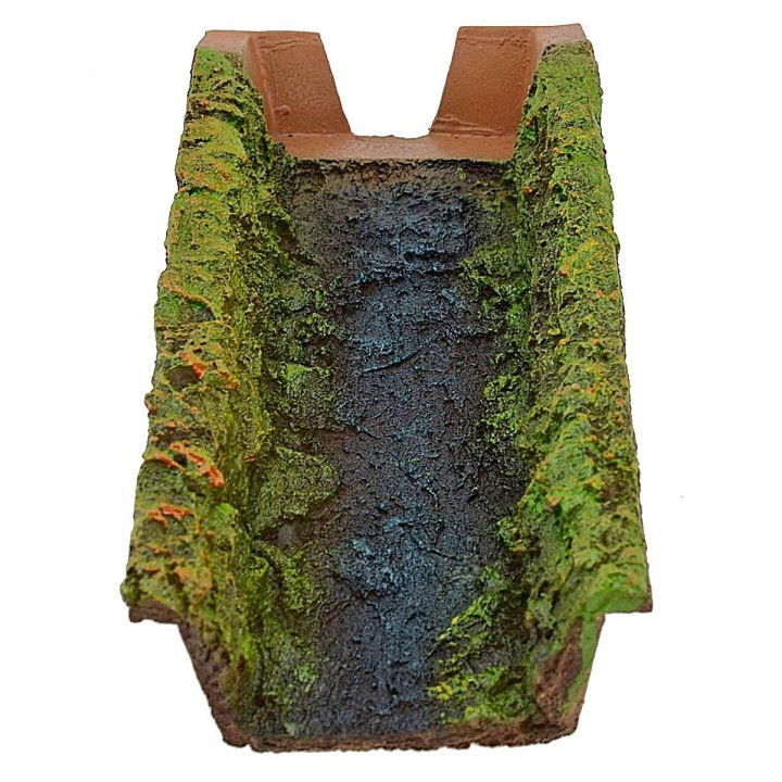Cascada de resina modular de 27x12x5 cm para belén