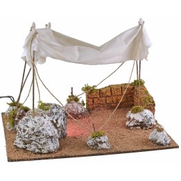 Arabian tent with light 35x28.5x25 cm h