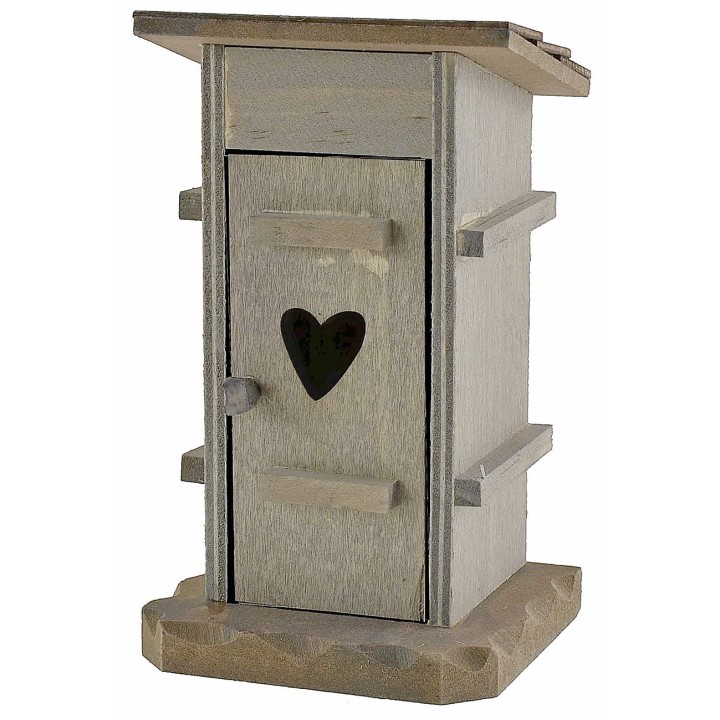 Letrina de madera para belén cm 7x6x12 h