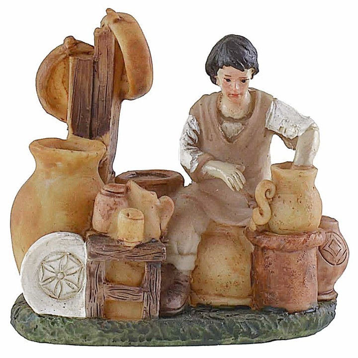Set 8 mestieri in resina serie 9 cm