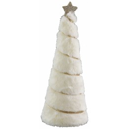 Tree with beige fur h 28.5 cm