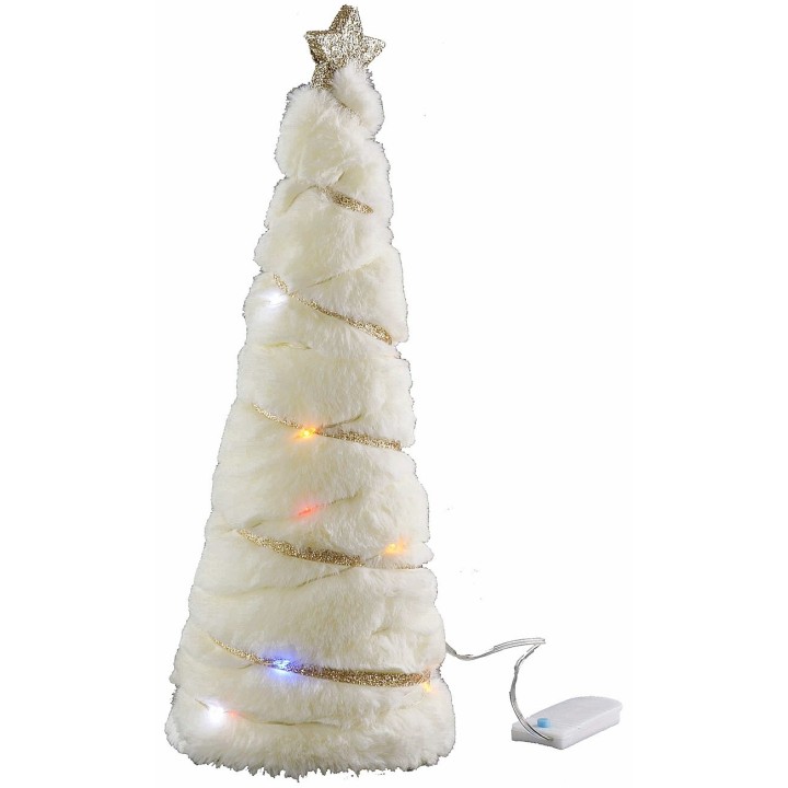 Tree with beige fur h 28.5 cm